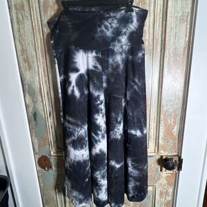 Heyhun Navy Tie Dye Pull On Palazzo Pants 2XL Yoga Boho Flow